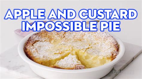 Taste Apple And Custard Impossible Pie Recipe - Cake Baking