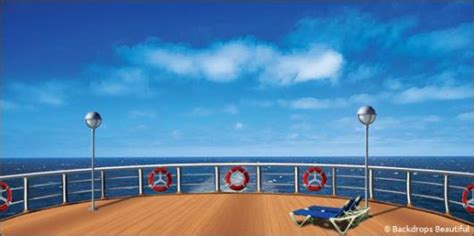 Cruise Ship Deck Backdrop 5 | Backdrops Beautiful