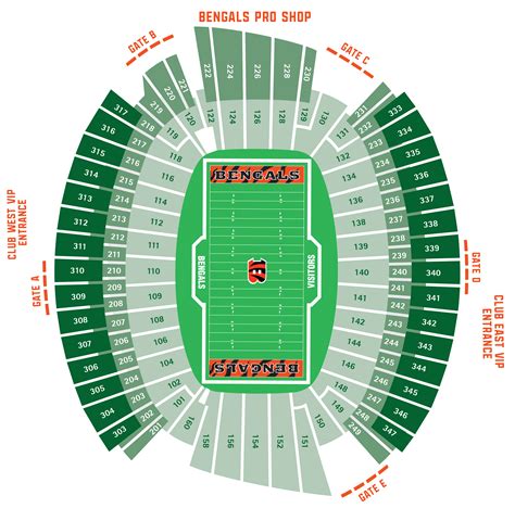 Bengals Stadium Seating Chart | Portal.posgradount.edu.pe