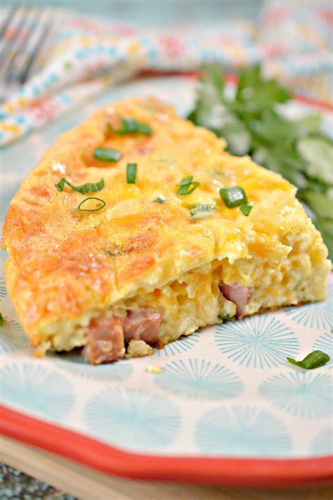 Crustless Ham and Cheese Quiche Recipe - Sweet Pea's Kitchen