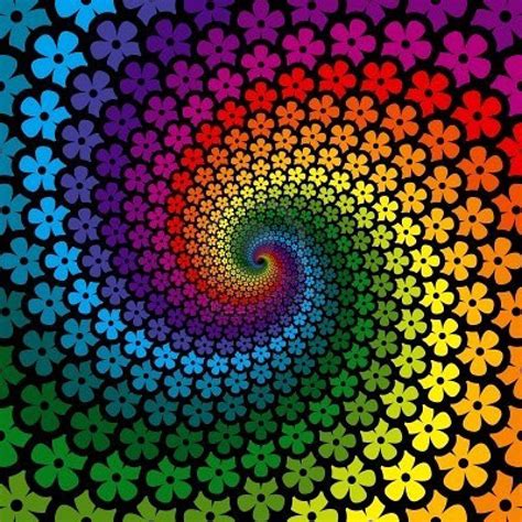 Pin by Carol Feige on Cards with rainbows | Fractal art, World of color, Colorful flowers