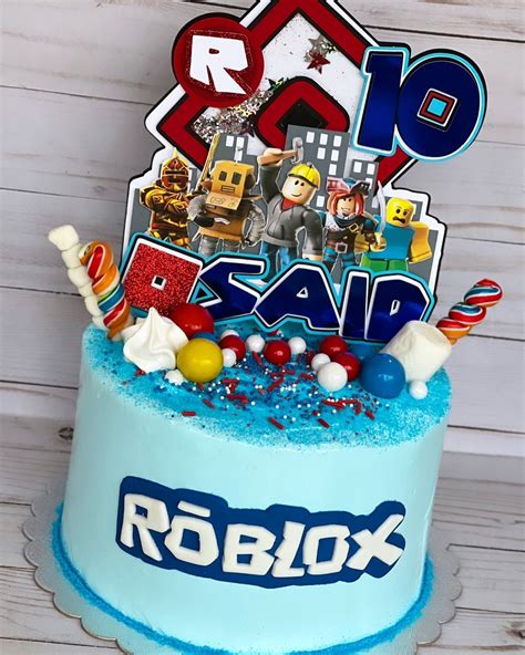 Roblox Boy Cake Topper Shaker, Roblox Birthday Party, Roblox Party Favors | ubicaciondepersonas ...