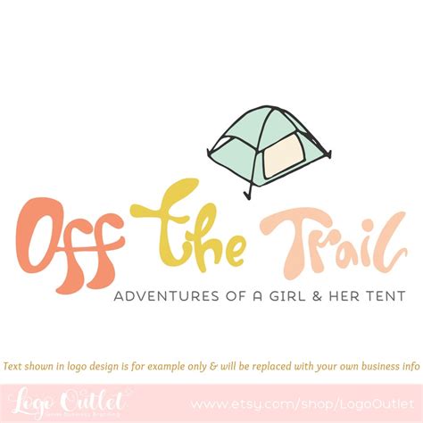 Tent Premade Logo Design Includes Files for Web and Print - Etsy