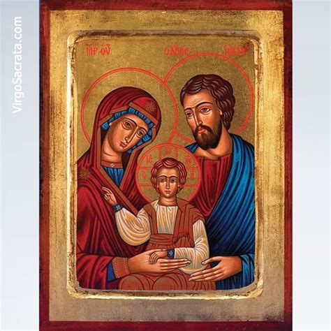 Holy Family Hand-Painted Icon ⋆ Virgo Sacrata