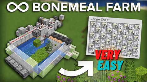 How to make unlimited BONE MEAL farm minecraft -500+PER HOUR #clustr - YouTube