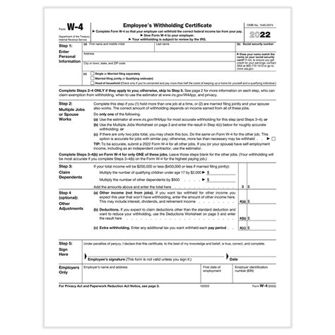 2023 IRS W 4 Form HRdirect - Fillable Form 2024