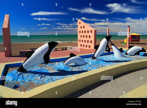 Las Toninas monument. Rawson, Chubut, Argentina Stock Photo - Alamy