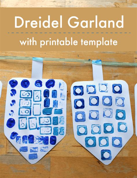 Easy dreidel craft with printable template - NurtureStore