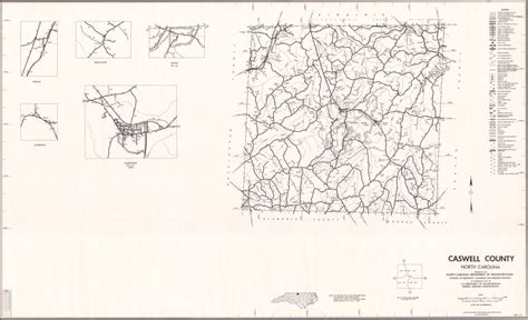 1980 Road Map of Caswell County, North Carolina