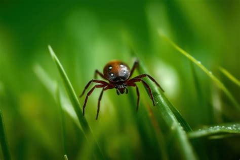 Premium AI Image | A common garden spider hanging