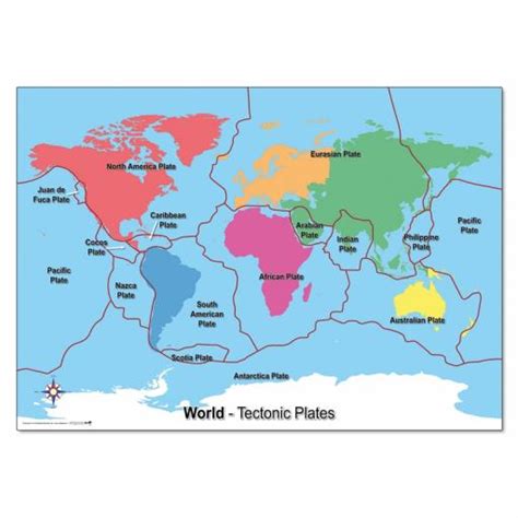 Tectonic Plates World Map | Wildgoose Education