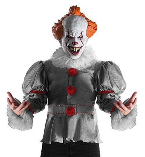 Rubies Deluxe It Pennywise Adult Mens Circus Clown Halloween Costume 820859 - Fearless Apparel