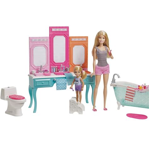 Barbie & Chelsea Bathroom Playset | Kohls in 2021 | Barbie kids, Barbie doll set, Barbie bathroom