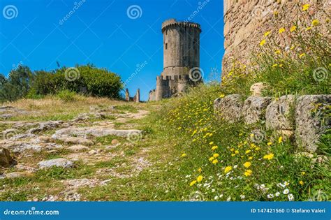 Ruins of the Ancient City of Velia with the Sea in the Background, Near ...