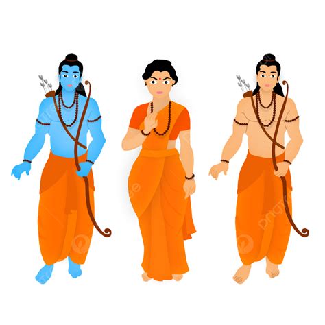 Feliz Ram Navami Shri Sita Y Laxman Png Diseño PNG ,dibujos Ram Navami ...