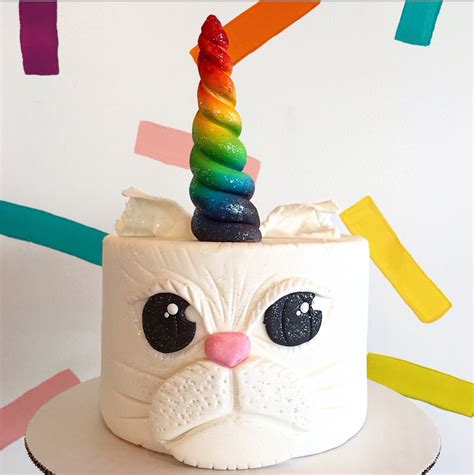 Unicorn Cat Birthday Cake