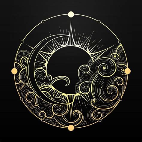 Pin by PassionPleasure on Astrology/Symbolism in 2020 | Moon art, Sun and moon drawings, How to ...