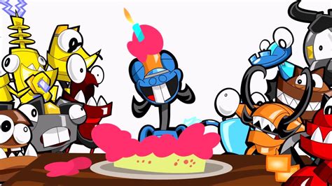 Mixels Celebrate Balk's Birthday! - YouTube