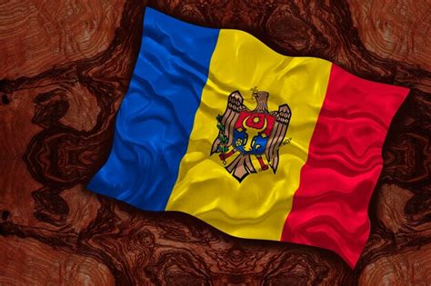 Premium Photo | National flag of Moldova Background with flag of Moldova