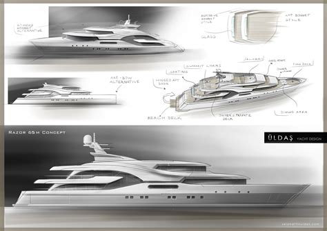 65m mega yacht Project RAZOR by Uldas Design — Yacht Charter ...