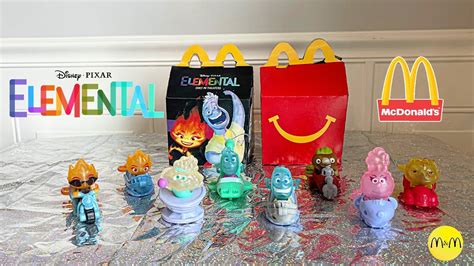 Disney Pixar ELEMENTAL Movie McDonald’s Happy Meal Collection! All 8 Toys! June 2023 - YouTube
