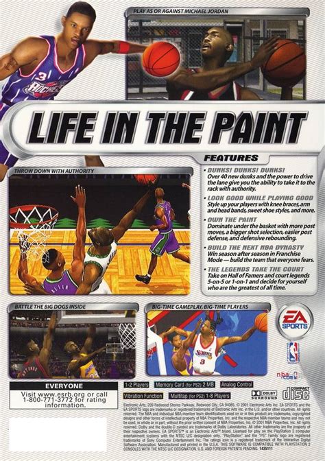 NBA Live 2002 Sony Playstation 2 Game