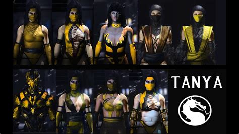 Mortal Kombat X - All TANYA skins Mod Klassic MK2 MK3 MK4, Ninja, cyber and more Skin MKX MKXL ...