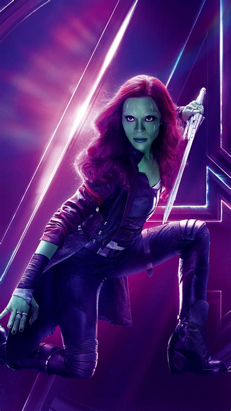 1440x2560 Gamora In Avengers Infinity War 8k Poster Samsung Galaxy S6,S7 ,Google Pixel XL ,Nexus ...