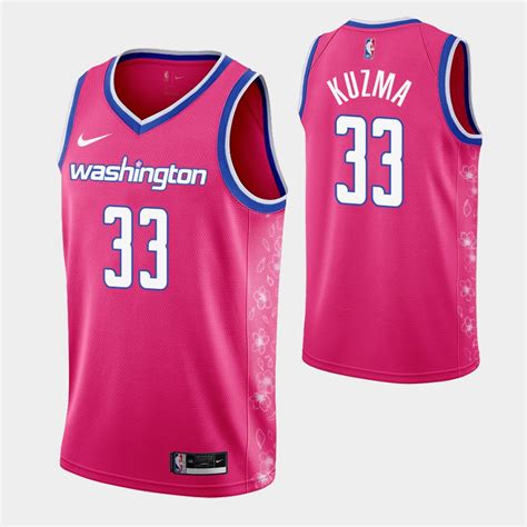 Washington Wizards #33 Kyle Kuzma 75th Anniversary City Blue Jersey | Lazada PH