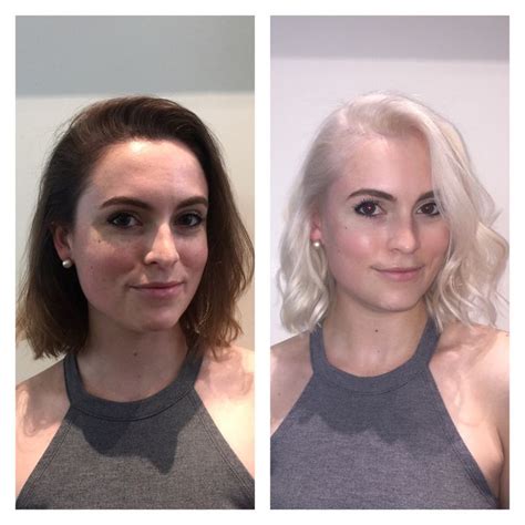 Platinum Blonde Makeover at Minx and Maven Salon by Laura Gibson #platinumblonde #platinum #hair ...