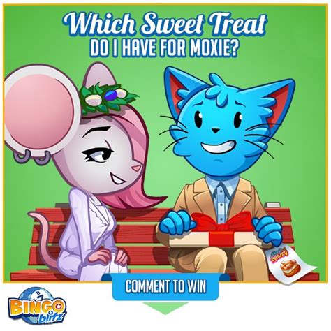 Bingo Blitz : Blitzy has a Sweet Surprise for Moxie! - Games Media