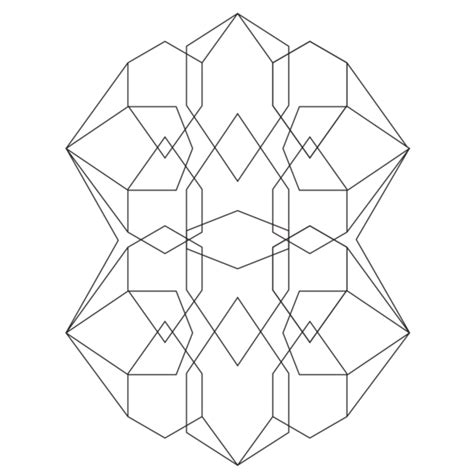 Geometric Abstract #3 Coloring Page – Babadoodle