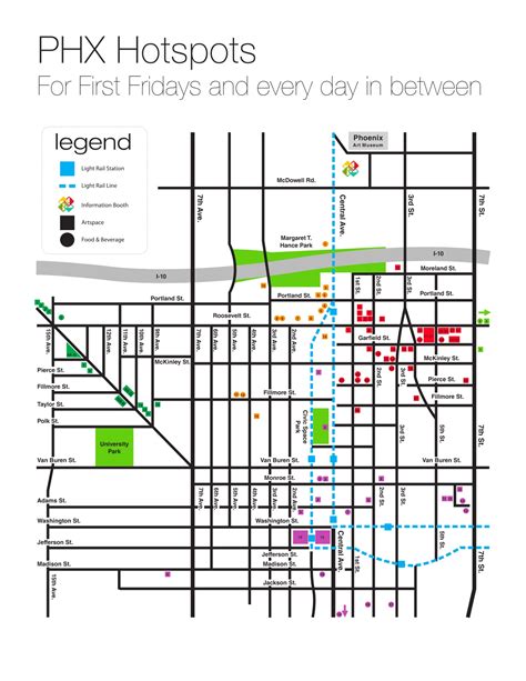 First Friday Art Walk and Shuttle Map