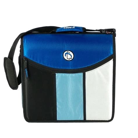 Case It Zip Tab 3 Inch Zipper Binder Blue D 156 B Adjustable Shoulder ...