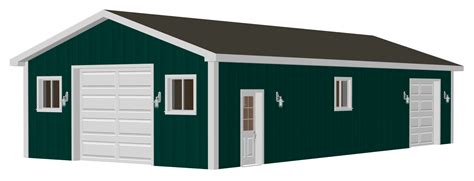 #G511 24 x 50 Pole Barn plans in PDF and DWG
