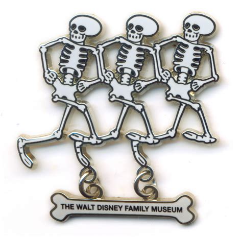 42570 - Skeleton Dance - The Walt Disney Family Museum - Misc - Disney Licensed Disney Pin