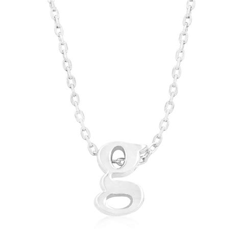 Silvertone Initial G Pendant | Discount jewelry, Initial necklace, Jewelry