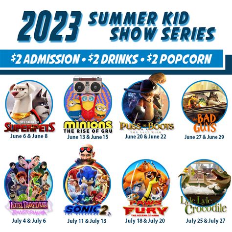 2023 Summer Kids Movies at Georgia Theatre Company