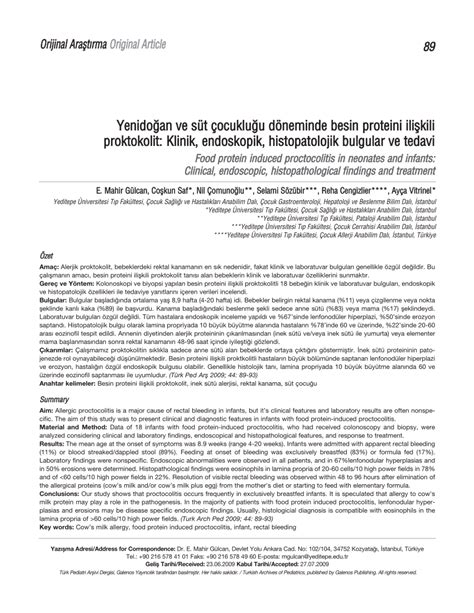 (PDF) Food protein induced proctocolitis in neonates and infants: Clinical, endoscopic ...