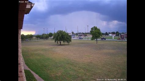 Severe Storm in Crowley, Texas - July 10, 2019 - YouTube