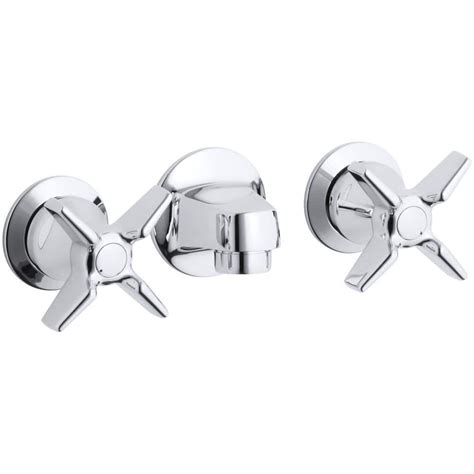 KOHLER Triton Commercial 2-Handle Wall Mount Commercial Bathroom Faucet ...