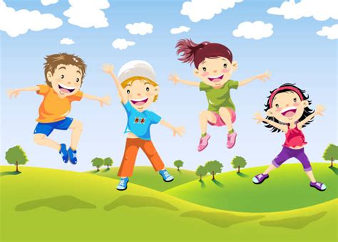 Children Playing Outside Illustrations, Royalty-Free Vector Graphics & Clip Art - iStock