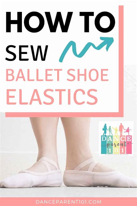 How to sew elastics on to flat ballet shoes- Criss cross or single ...