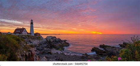 Portland Head Light Sunrise Panorama Stock Photo 531161641 | Shutterstock