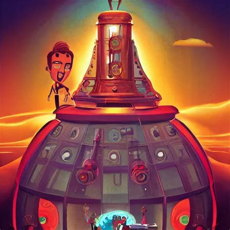 The Time machine , movie poster, artwork by Cory Loftis | Stable Diffusion | OpenArt