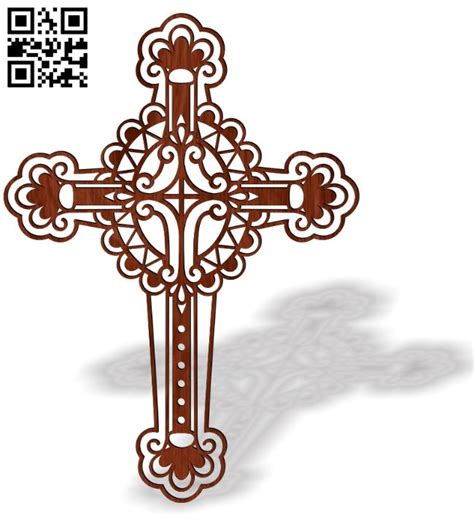 Cross E0017750 file cdr and dxf free vector download for Laser cut – Download Vector