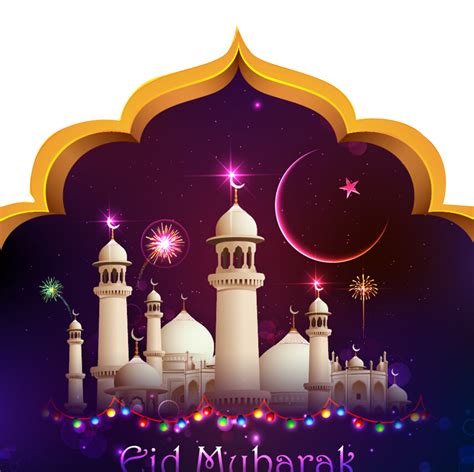 Mubarak Muslim Illustration Al-Adha Eid Al-Fitr Islam Transparent HQ PNG Download | FreePNGImg