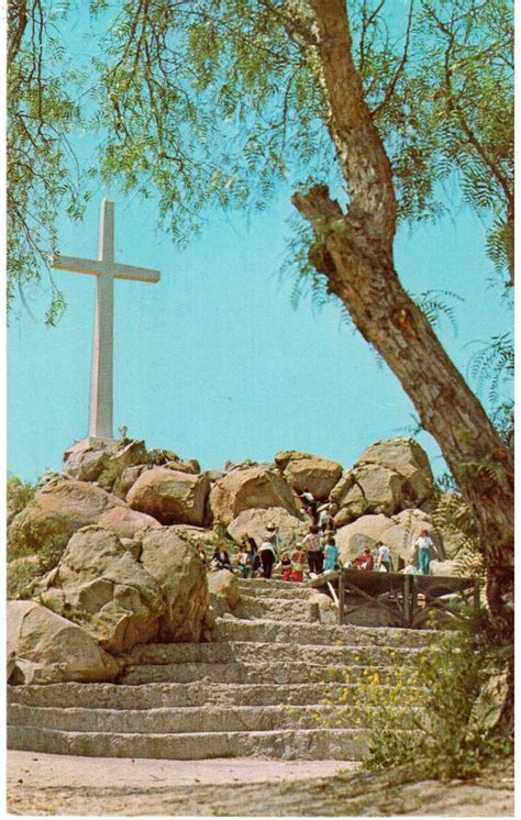 Mt. Rubidoux, Riverside, California | California postcard, Riverside, California missions