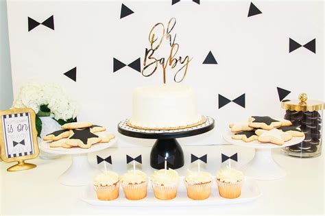 Black and White Baby Shower for a Boy | Celebration Stylist | Popular ...