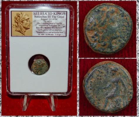 ANCIENT GREEK COIN Seleucid King ANTIOCHOS III THE GREAT Apollo Seated £38.51 - PicClick UK